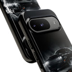 Black Sports Car Illustration 2023 Challenger SRT phone case | Car Drift Reflection
