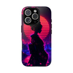 Neon Geisha Silhouette Phone Case | Tough Cover