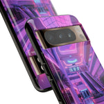 Empty Mall Escalator Vaporwave Art Tough Phone Case