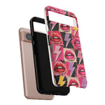 Pop Art Lips and Lightning Bolt Phone Case
