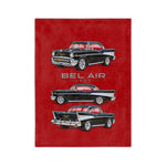 1957 Chevy Bel Air Hardtop Classic Car Blanket | Velveteen Microfiber