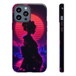 Neon Geisha Silhouette Phone Case | Tough Cover