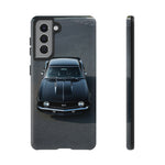 1969 Camaro SS Black Overhead Tough Phone Case Cover Gift Art