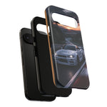 Skyline GT-R R34 White Nurburgring Speed Art Tough Phone Case