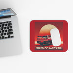 Skyline R34 Mouse Pad Red Sun JDM Retro Car Design Desk Mat