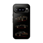 Trans Am Phone Case Black Gold, Three-View Vector Tough Cover