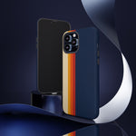 Retro Rainbow Stripe Phone Case | Tough Phone Case