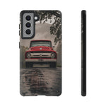 F100 Phone Case, Red White Classic Truck Foggy Road Cover, Gift