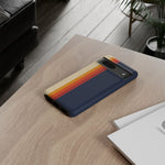 Retro Rainbow Stripe Phone Case | Tough Phone Case