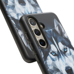 Siberian Husky Geometric Diamond Art Tough Phone Case