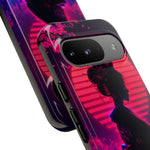 Neon Geisha Silhouette Phone Case | Tough Cover