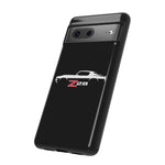 1970 Camaro Z28 White Silhouette Tough Phone Case Cover Gift
