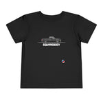 Chevy Squarebody Pickup Truck Silhouette Toddler T-Shirt Graphic Tee Black