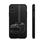 Nova SS Phone Case, Black 68 Muscle Car Silver Stripe Studio Cover