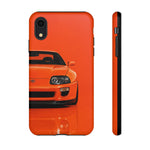 Orange Supra Phone Case, MK4 90s JDM Legend Tough Protective Cover for Men