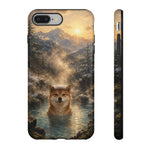 Shiba Inu Forest Hot Spring phone case | Tough Cases