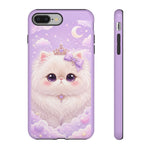 Persian Cat Kawaii Chibi Round Art Tough Phone Case