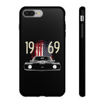 1969 Camaro SS American Flag Tough Phone Case Cover Gift Art