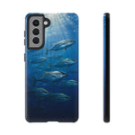 Amberjack School Phone Case, Open Water Sunlight Tough Cover