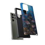 Snapper Reef Phone Case, Sunlit School Ocean Fishing Tough Cover
