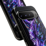 Holographic Wolf Phone Case, Fractured Prism Iridescent Cover