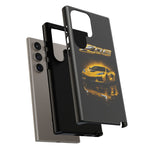 Z06 Corvette Phone Case, Yellow Neon Chrome Studio Cover