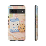 Milk Cookie Phone Case Cute Food Kawaii Tough Cover Gift Art