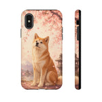 Akita Cherry Blossom Phone Case Sakura Dog Lover Gift