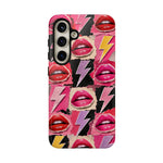 Pop Art Lips and Lightning Bolt Phone Case