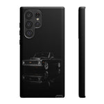 Black Classic C10 Truck Phone Case | Vintage Pickup Reflection, Minimal Auto Design