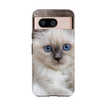 Ragdoll Kitten Phone Case, Blue Eyes Macro Portrait Cover, Gift
