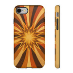 Gold Starburst 70s Retro Art Tough Phone Case