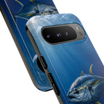 Yellowfin Tuna Phone Case, Deep Blue Water Tough Cover, Gift