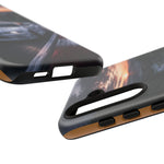 Skyline GT-R R34 White Nurburgring Speed Art Tough Phone Case