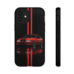 Fox Body Mustang Phone Case, Red 87 Muscle Car Stripe Studio Cover