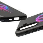 Glitch Peace Sign Phone Case, RGB Melt Digital Art Tough Cover, Gift