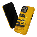Yellow Skyline Phone Case, R34 GTR 90s JDM Legend Tough Cover for Men Gift