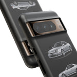 Silver Prelude Sports Coupe Tough Phone Case for JDM Fans