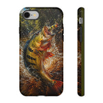 Peacock Bass Strike Phone Case Freshwater Fishing Gift for Anglers