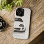 White MK4 Supra Phone Case, Retro 90s JDM Tough Cover for Car Enthusiasts
