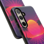 Classic Grid Sunset Vaporwave Art Tough Phone Case