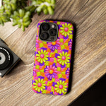 Trippy Daisy Retro Floral Pattern phone case | Tough Cases