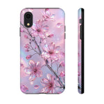 Pink Chrome Cherry Blossom Phone Case | Tough Cover