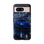 Skyline GT-R R34 Bayside Blue Tokyo Night Art Tough Phone Case