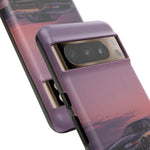Sunset Skyline GT-R R32 phone case | car reflection, purple dusk
