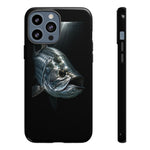 Tarpon Fishing Phone Case, Saltwater Portrait Black Cover, Gift