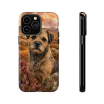 Border Terrier Earthy Watercolor Art Tough Phone Case