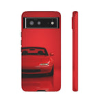 Red Miata Phone Case, NA MX5 90s JDM Roadster Tough Cover