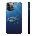 Yellowfin Tuna Phone Case, Deep Blue Water Tough Cover, Gift