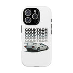 White Countach Retro Tough Phone Case Cover Gift Art